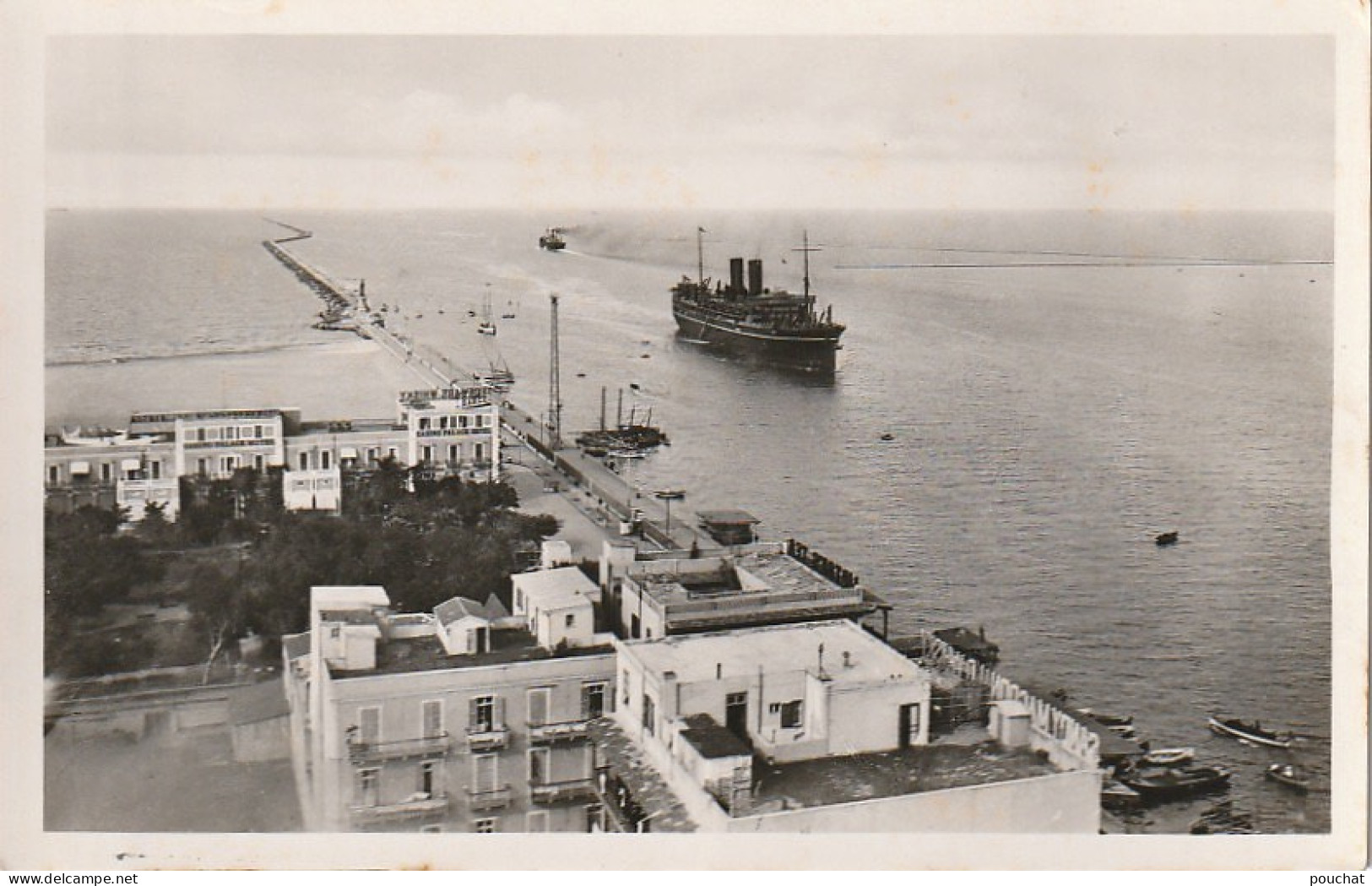 NE 20- EGYPTE - EGYPT -  PORT SAID - CASINO AND BREAKWATER - CASINO ET MOLE - 2 SCANS - Port-Saïd