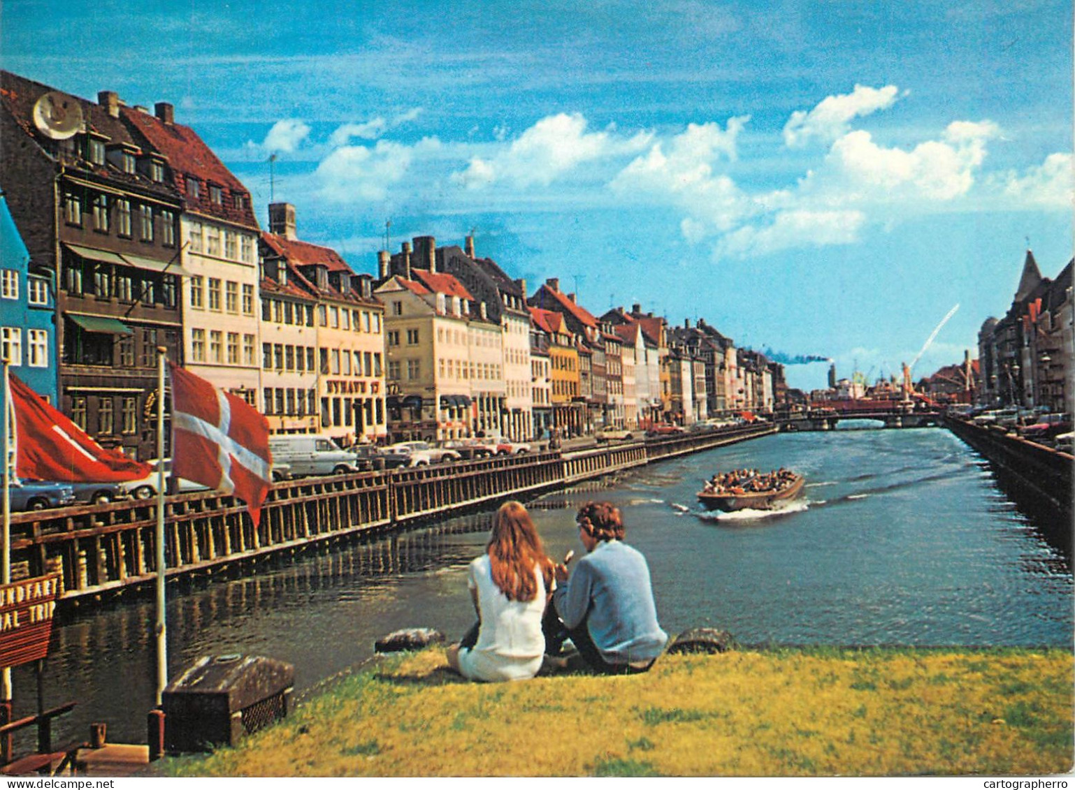 Navigation Sailing Vessels & Boats Themed Postcard Copenhagen The New Harbour - Sailing Vessels