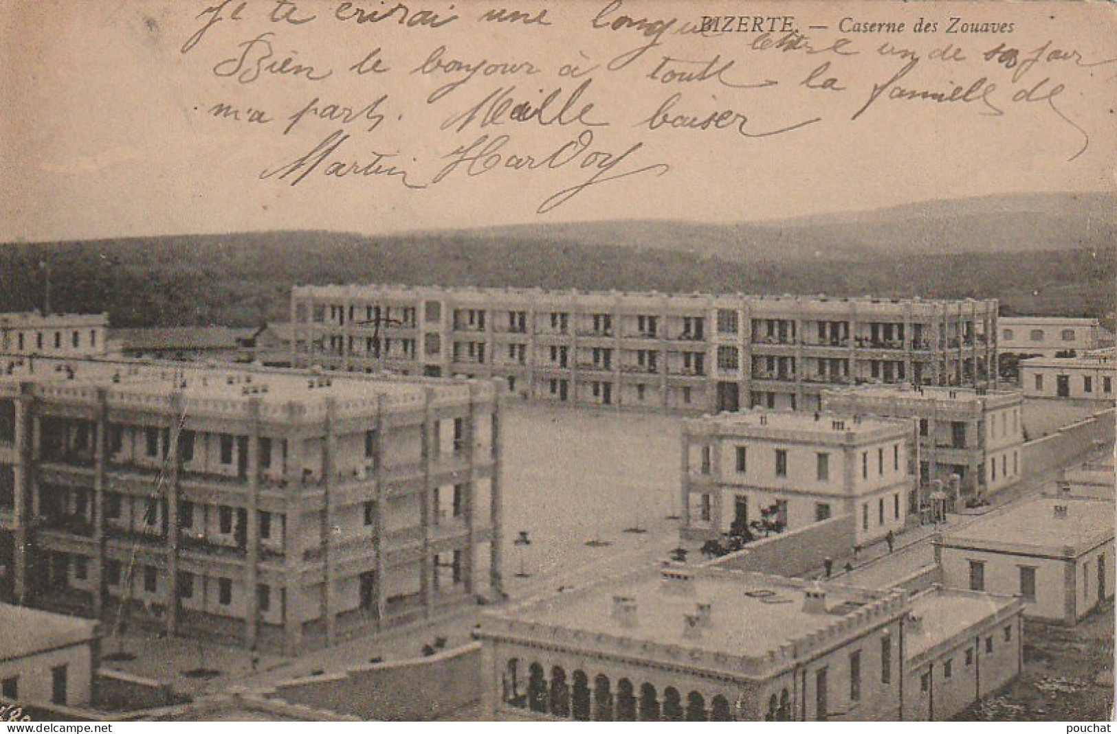 NE 21 - TUNISIE - BIZERTE - CASERNE DES ZOUAVES - 2 SCANS - Tunisia