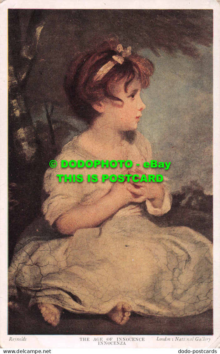 R549687 London. National Gallery. The Age Of Innocence. Reynolds. Medici Society - Sonstige & Ohne Zuordnung