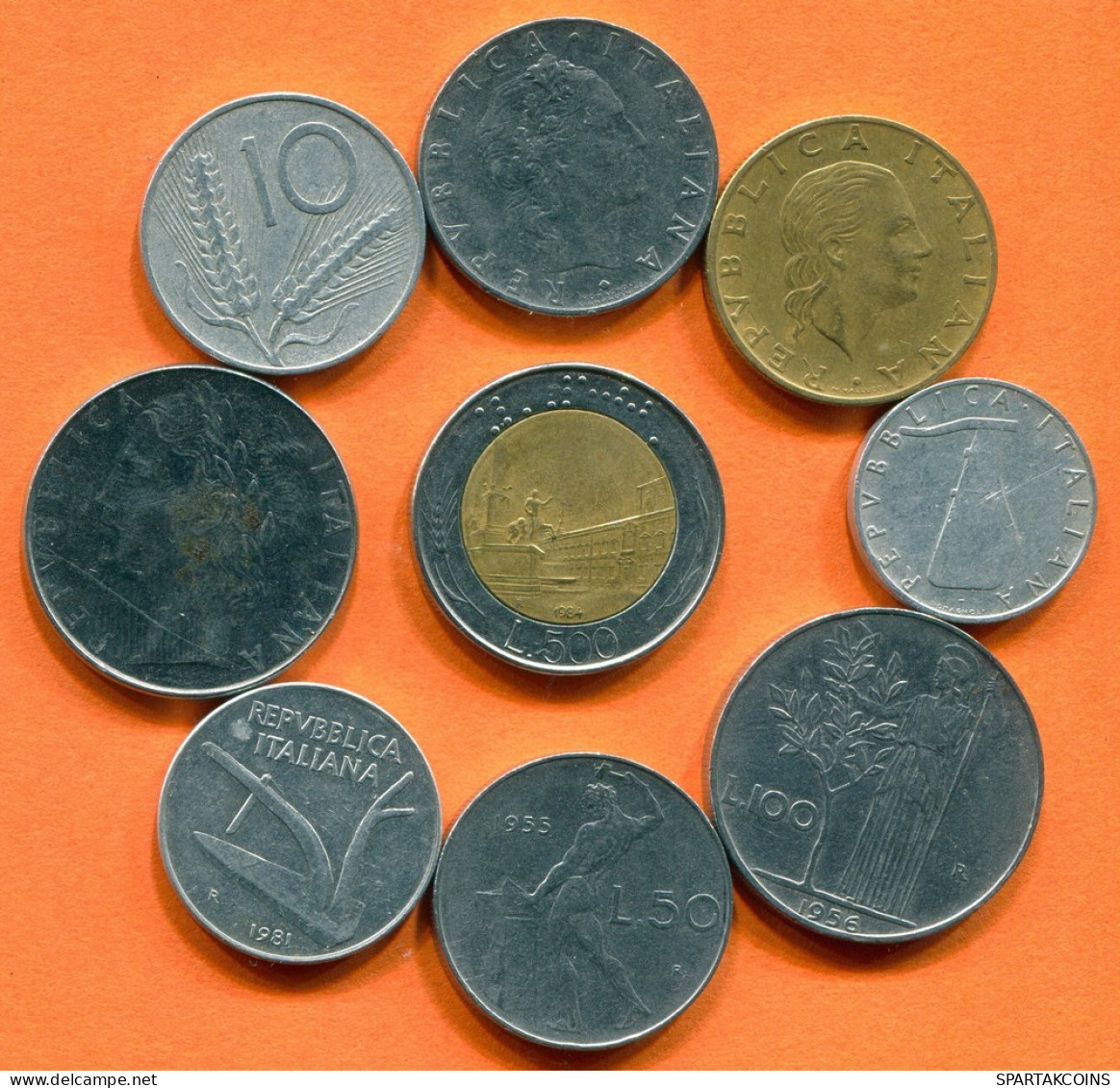 ITALY Coin Collection Mixed Lot #L10425.1.U.A - Otros & Sin Clasificación