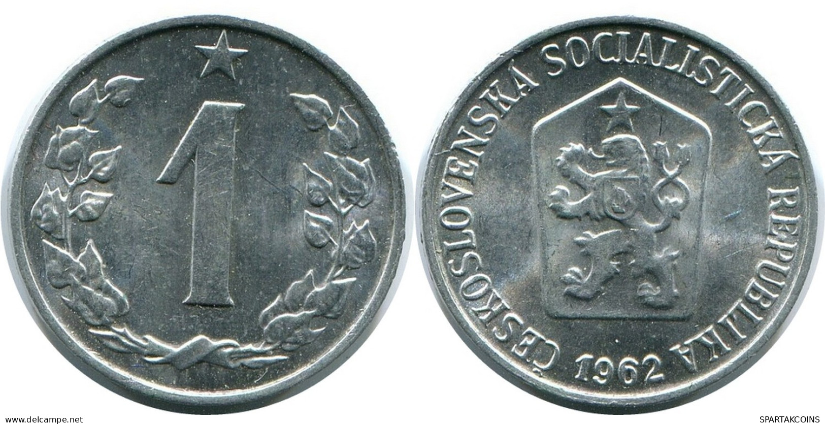 1 HALERU 1962 CZECHOSLOVAKIA Coin #AR221.U.A - Tsjechoslowakije