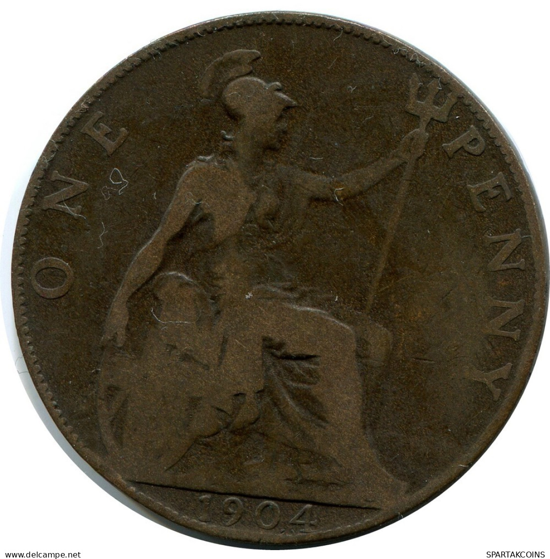 PENNY 1904 UK GREAT BRITAIN Coin #AZ754.U.A - D. 1 Penny