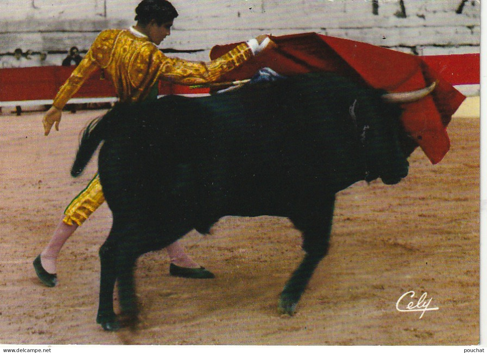 NE 22- CORRIDA - PASSE HAUTE DE MARTIN - CARTE COULEURS - 2 SCANS - Corridas