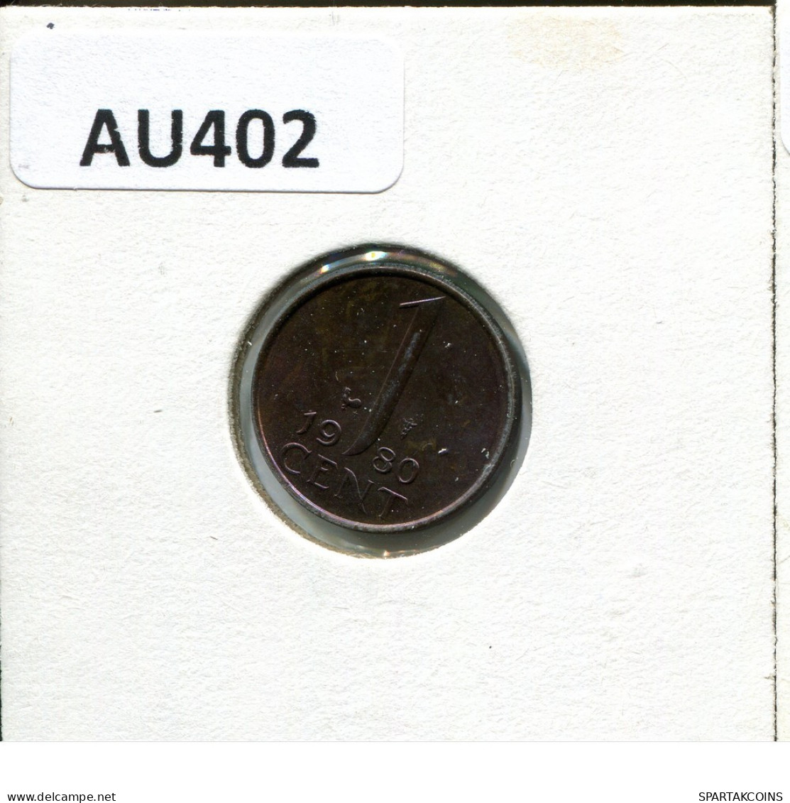 1 CENT 1980 NÉERLANDAIS NETHERLANDS Pièce #AU402.F.A - 1948-1980: Juliana