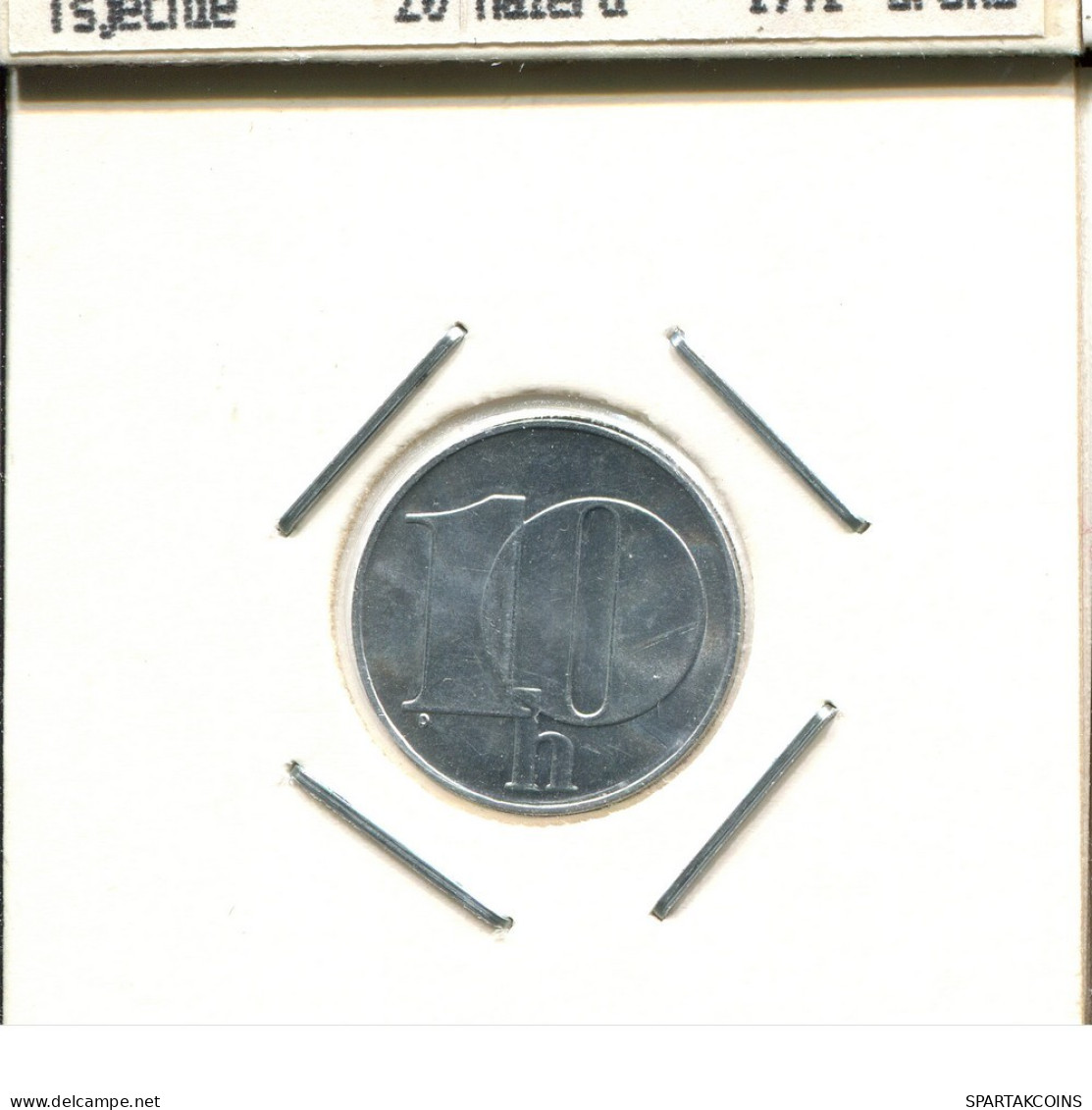 10 HALERU 1991 CZECHOSLOVAKIA Coin #AS539.U.A - Czechoslovakia