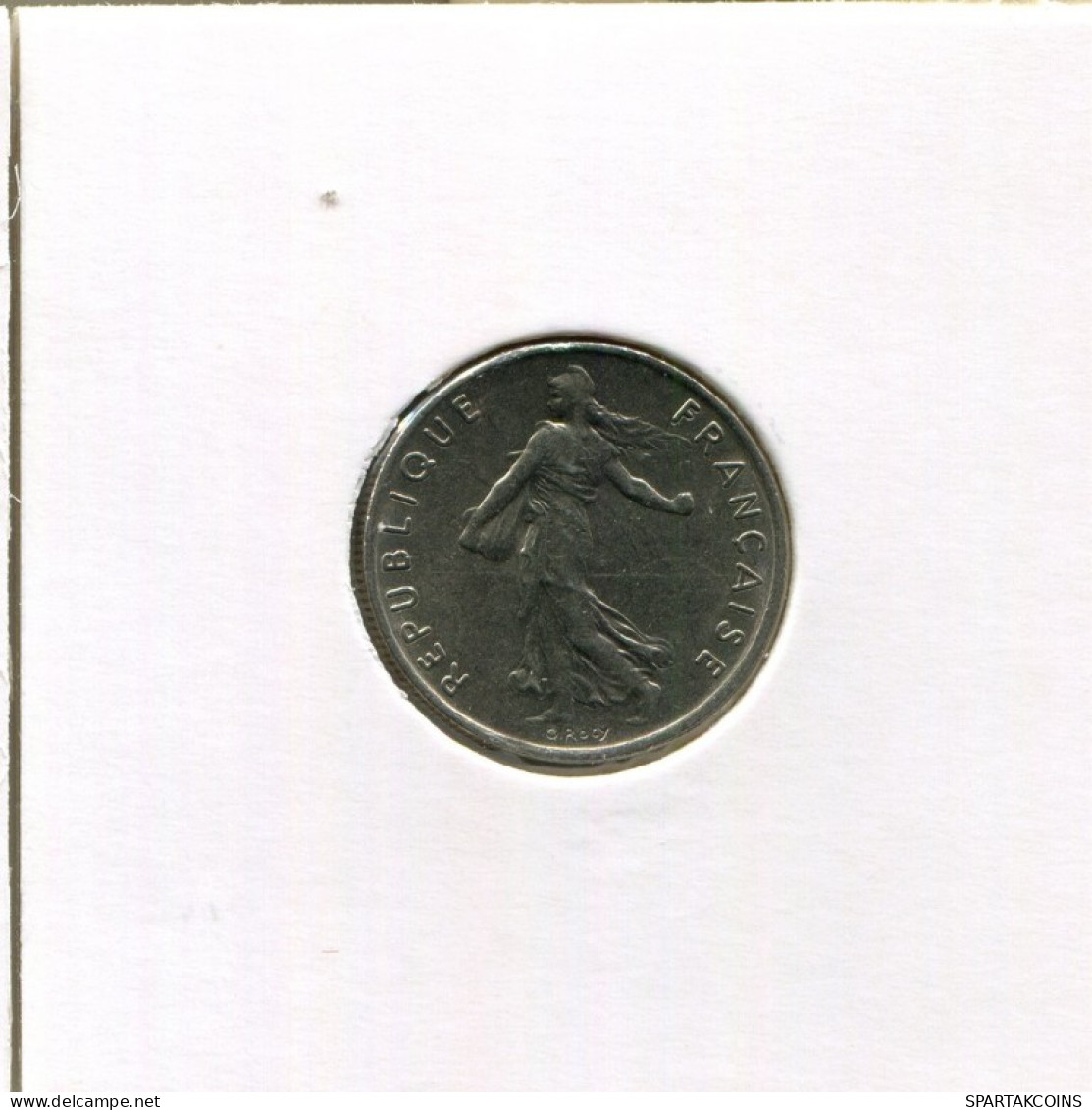 1/2 FRANC 1975 FRANKREICH FRANCE Französisch Münze #AN242.D.A - 1/2 Franc