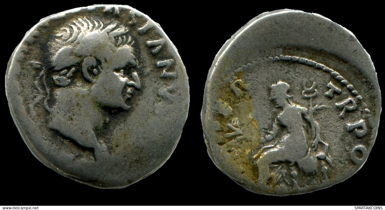 DOMITIAN AR DENARIUS AD 92-93 #ANC12334.78.U.A - The Flavians (69 AD Tot 96 AD)