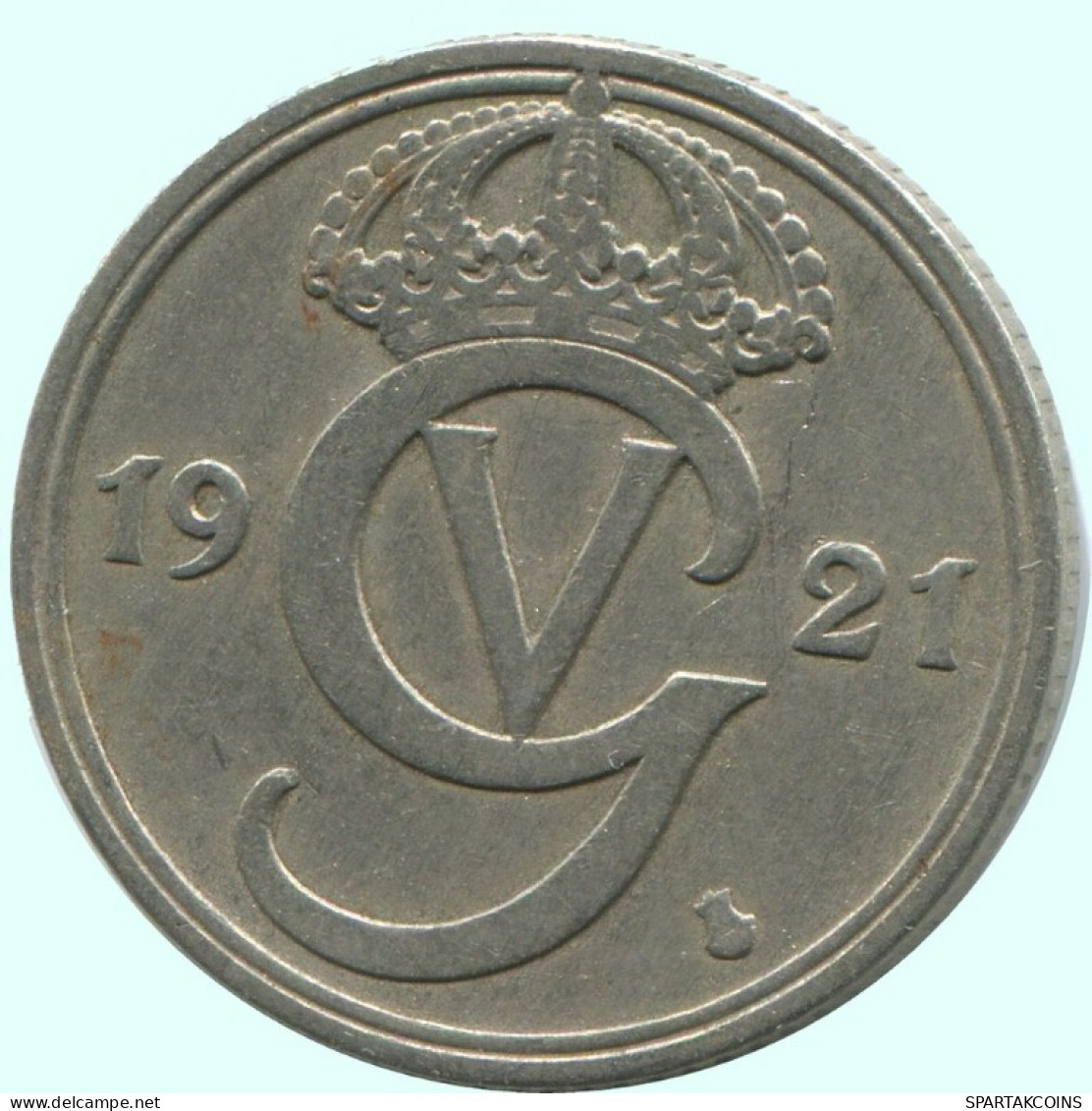 50 ORE 1921 W SCHWEDEN SWEDEN Münze RARE #AC705.2.D.A - Zweden
