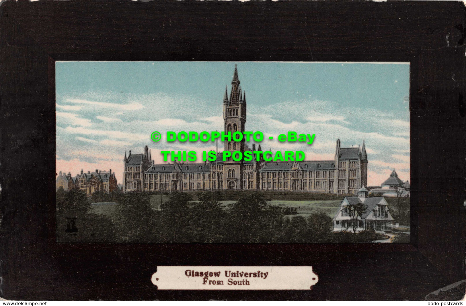 R549141 Glasgow University. From South. Woolstone Bros. The Milton Artlette Glaz - World