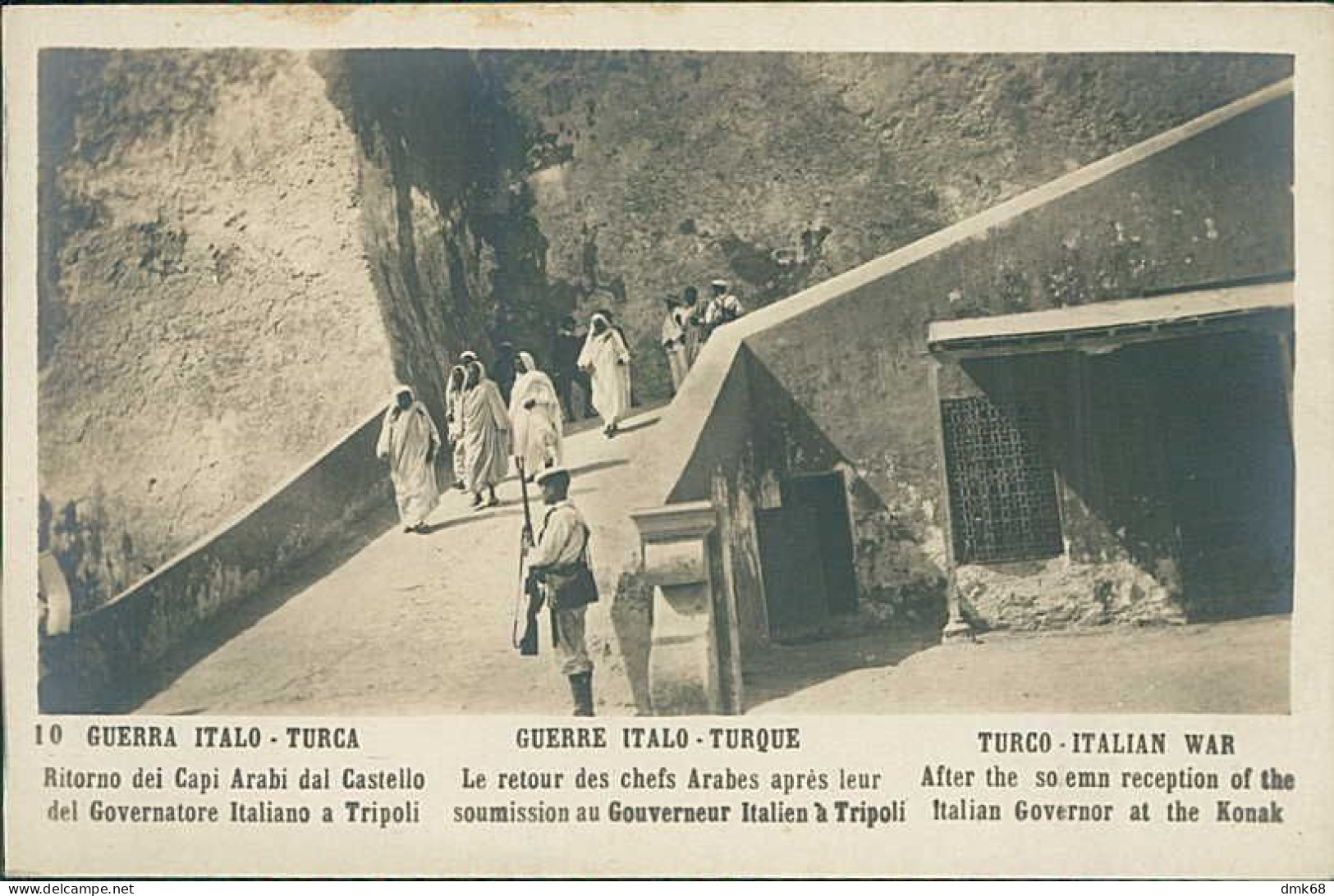 LIBYA / LIBIA - TURKEY / ITALY WAR - KONAK AFTER THE RECEPTION OF THE ITALIAN GOVERNOR  - RPPC POSTCARD 1910s (12594/2) - Libye