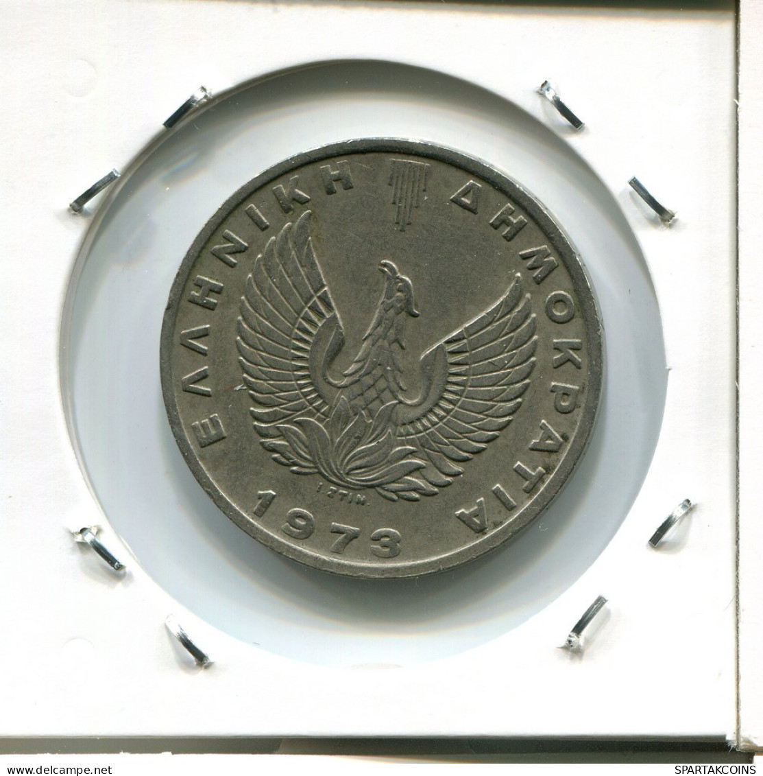 20 DRACHME 1973 GREECE Coin #AR556.U.A - Grecia