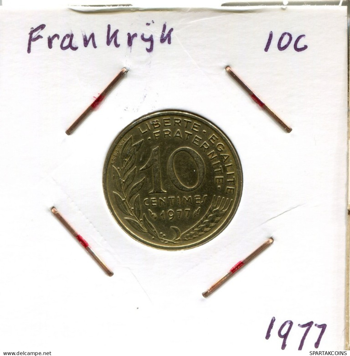 10 CENTIMES 1977 FRANCIA FRANCE Moneda #AM818.E.A - 10 Centimes