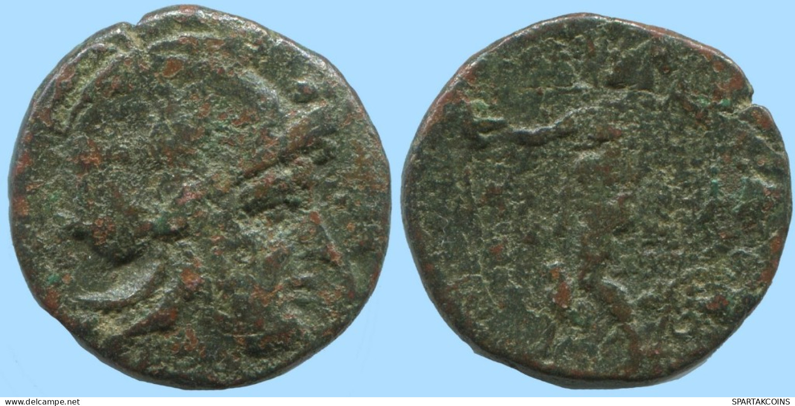 Auténtico ORIGINAL GRIEGO ANTIGUO Moneda 3.9g/18mm #AF963.12.E.A - Griechische Münzen