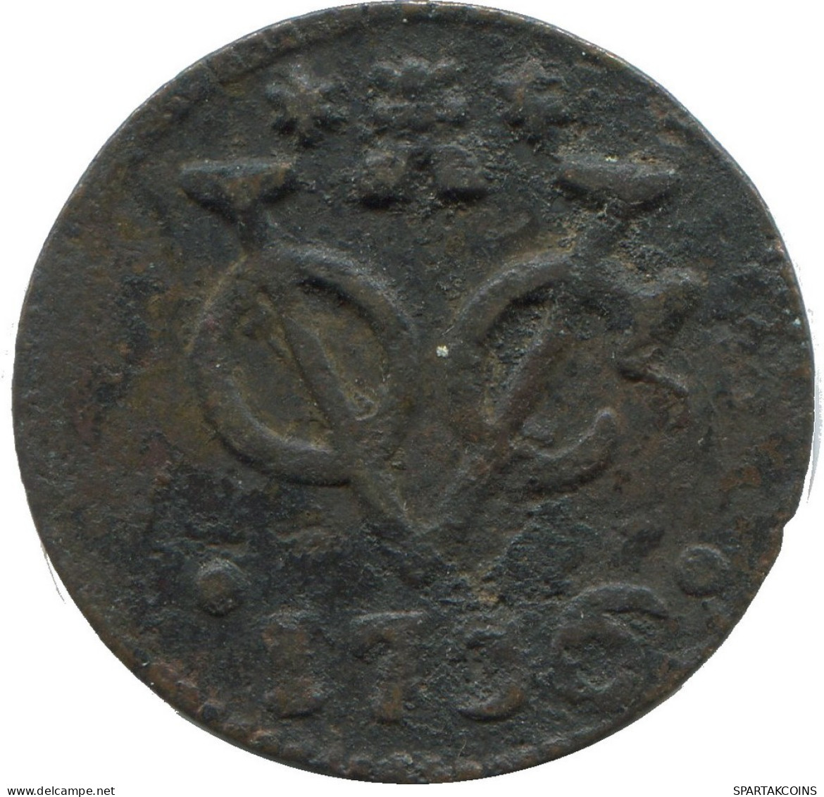 1736 ZEELAND VOC DUIT NETHERLANDS INDIES NEW YORK COLONIAL PENNY #VOC1140.8.U.A - Dutch East Indies