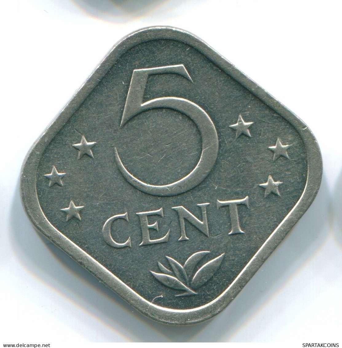 5 CENTS 1975 NIEDERLÄNDISCHE ANTILLEN Nickel Koloniale Münze #S12232.D.A - Nederlandse Antillen