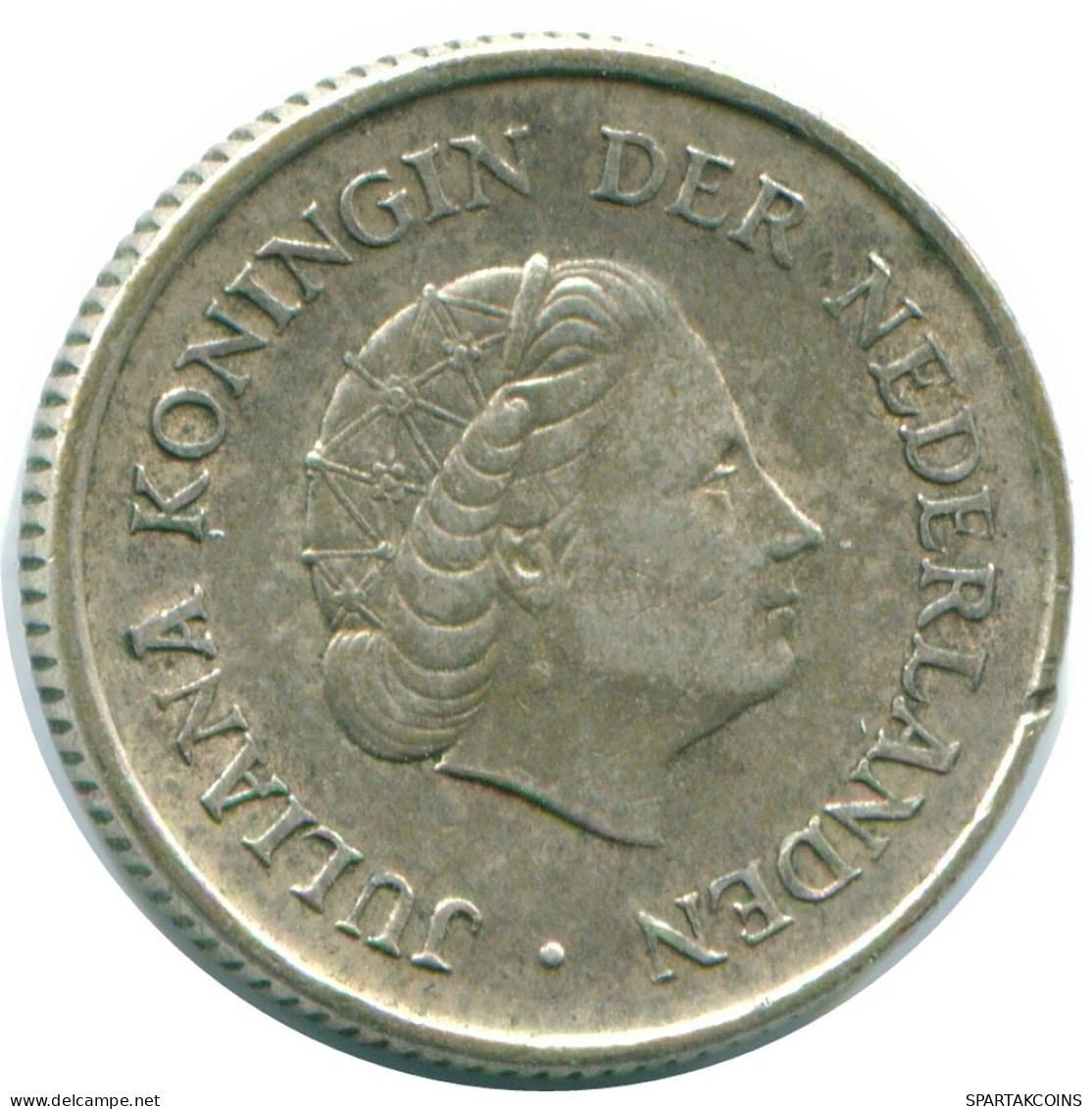 1/4 GULDEN 1965 NIEDERLÄNDISCHE ANTILLEN SILBER Koloniale Münze #NL11386.4.D.A - Netherlands Antilles