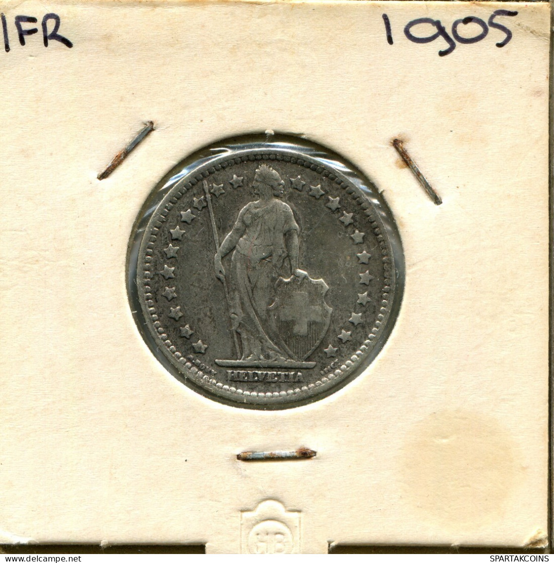 1 FRANC 1905 B SWITZERLAND Coin SILVER #AY041.3.U.A - Sonstige & Ohne Zuordnung