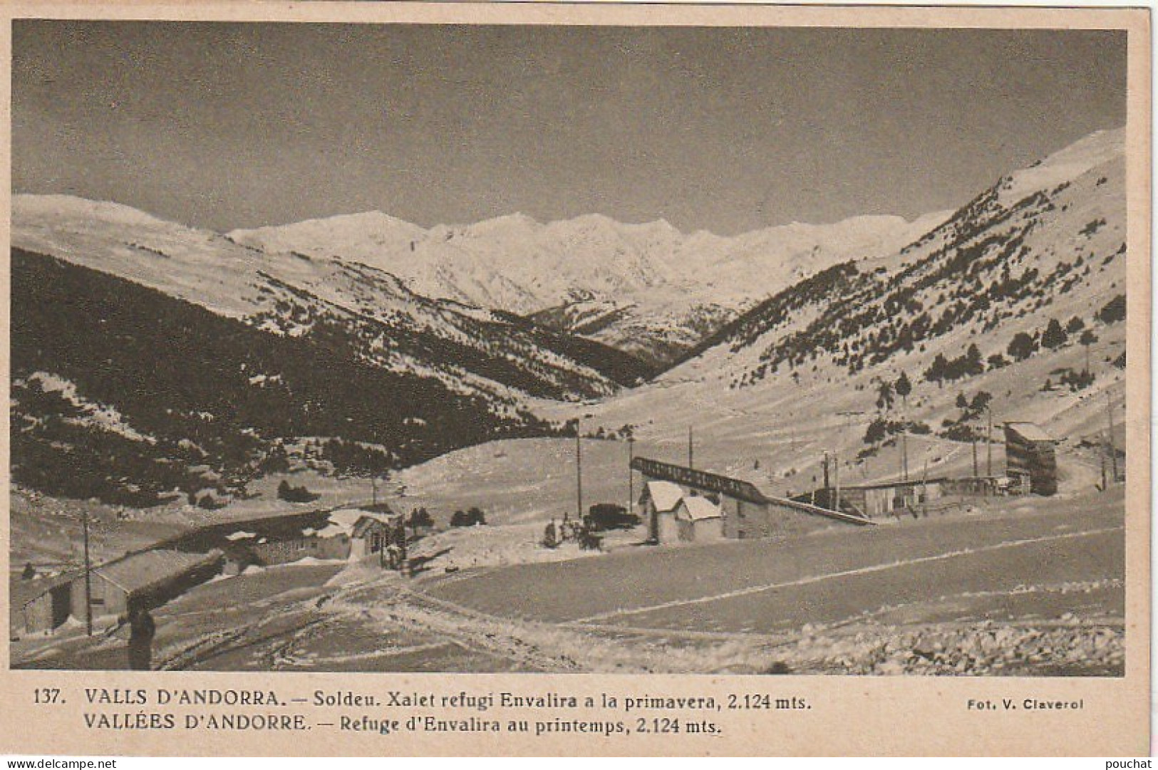 NE 23 - VALLEES D' ANDORRE - REFUGE D' ENVALIRA AU PRINTEMPS - VALLS D' ANDORRA - 2 SCANS - Andorre