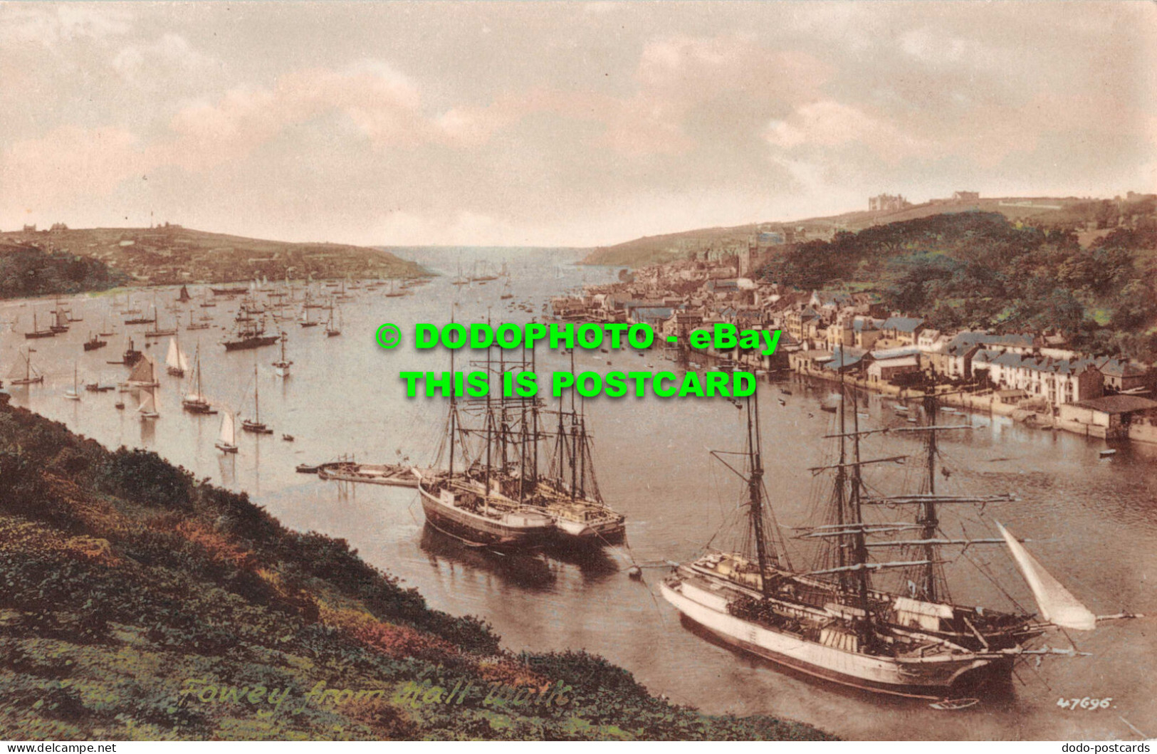 R549494 Fowey From Hall Walk. F. Frith. No. 47696 - World