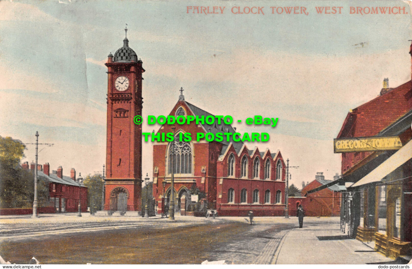 R549147 West Bromwich. Farley Clock Tower. E. S. No. 1496 - World
