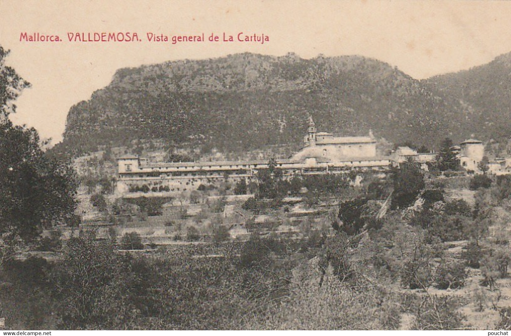 NE 25 - MALLORCA - VALLDEMOSA - VISTA GENERAL DE LA CARTUJA  - 2 SCANS - Mallorca