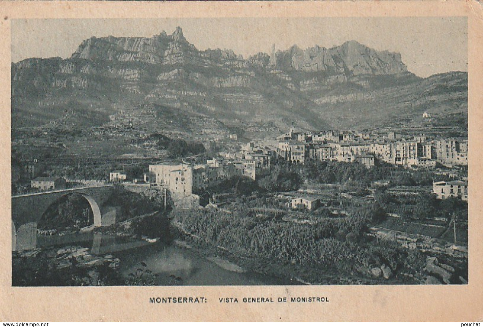 NE 25 - MONTSERRAT - VISTA GENERAL DE MONISTROL - 2 SCANS - Barcelona