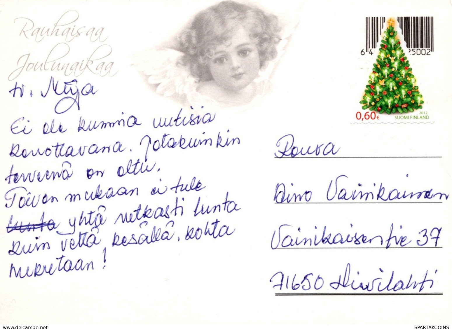 ANGE NOËL Vintage Carte Postale CPSM #PAH591.A - Angels