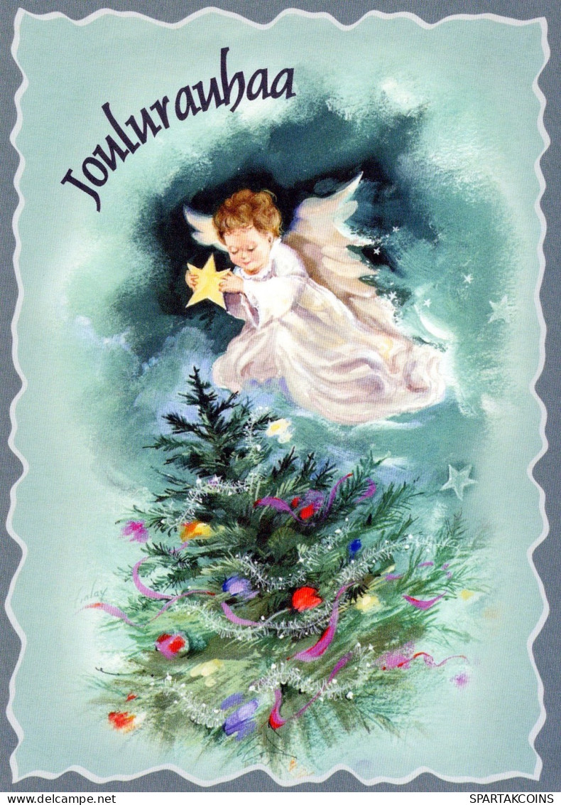ANGELO Buon Anno Natale Vintage Cartolina CPSM #PAH545.A - Angels