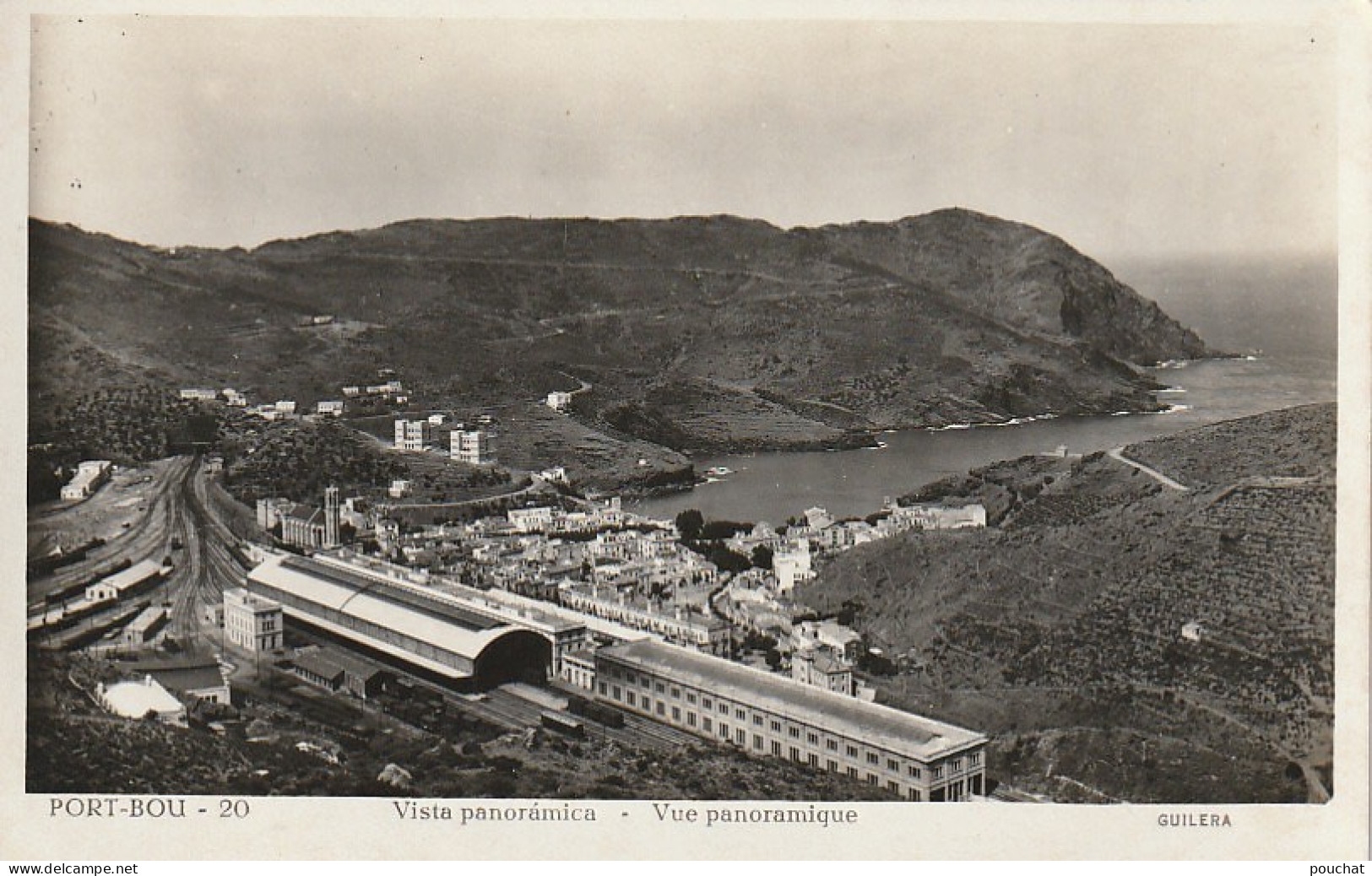 NE 26 - PORT BOU - VISTA PANORAMICA  - VOIE FERREE - 2 SCANS - Gerona