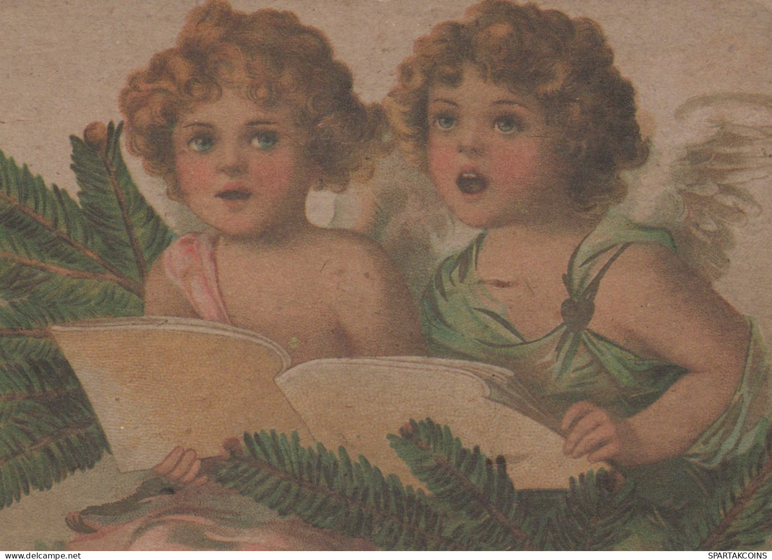 ENGEL WEIHNACHTSFERIEN Feiern & Feste Vintage Ansichtskarte Postkarte CPSM #PAH013.A - Anges