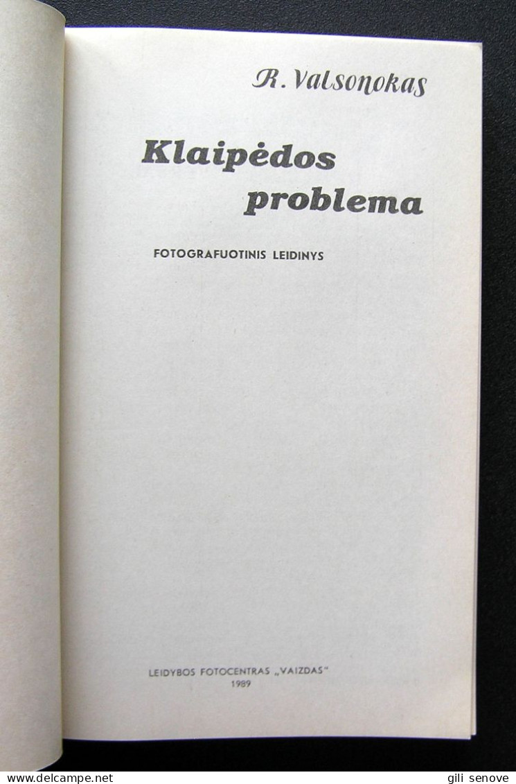 Lithuanian Book / Klaipėdos Problema 1989 - Kultur