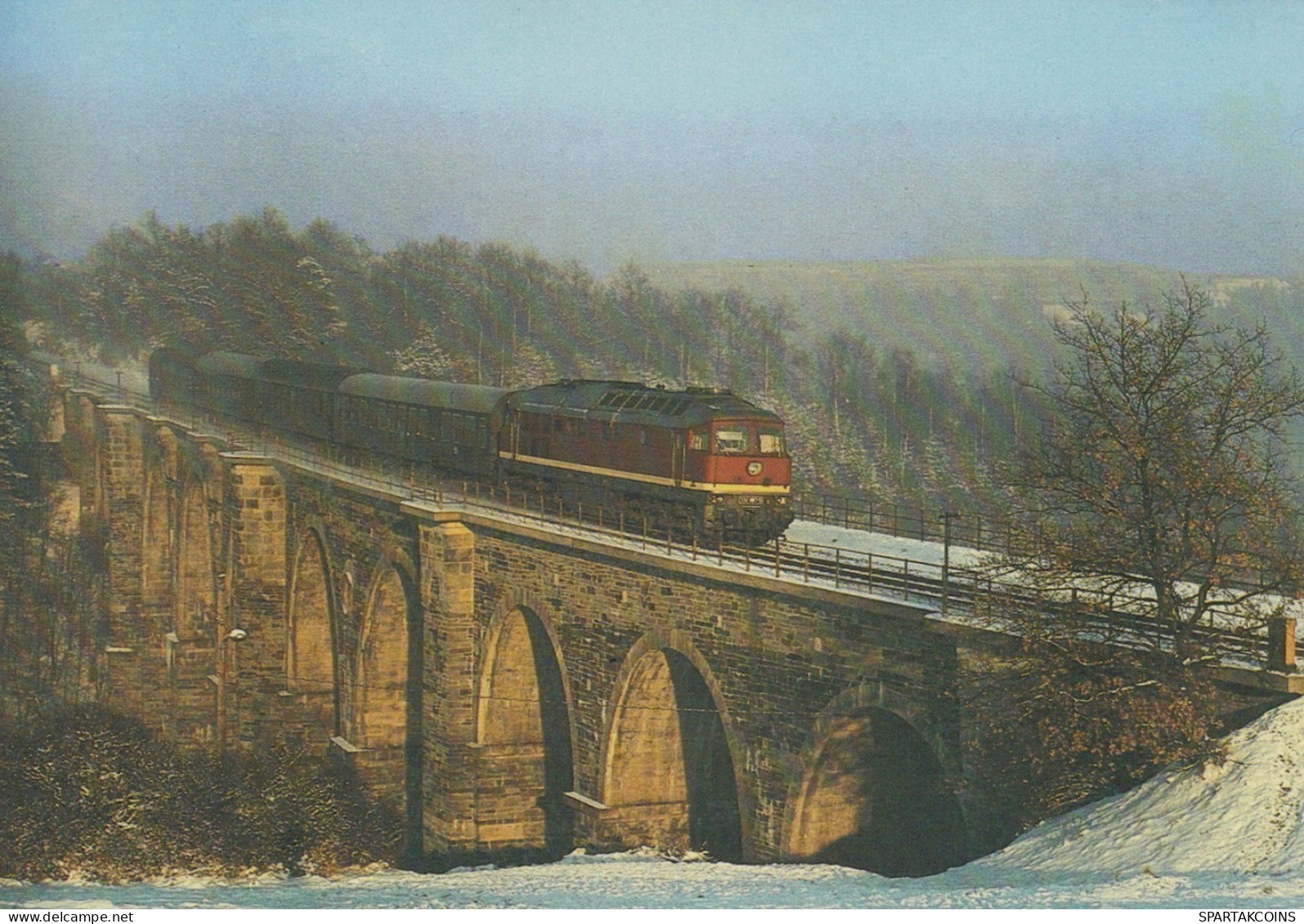 TRAIN RAILWAY Transport Vintage Postcard CPSM #PAA880.A - Treinen