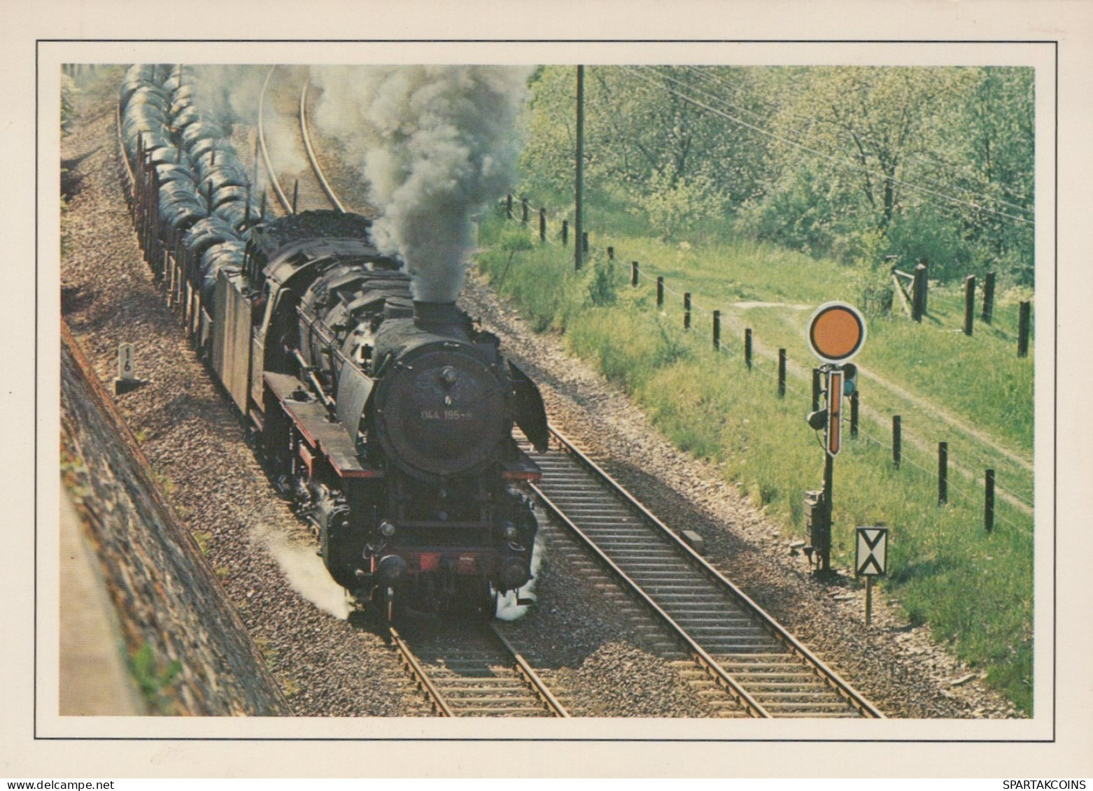TRAIN RAILWAY Transport Vintage Postcard CPSM #PAA840.A - Treinen