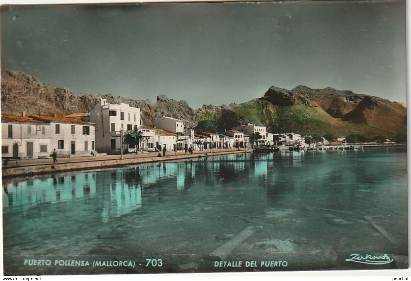 NE 26 - PUERTO POLLENSA ( MALLORCA ) - DETALLE DEL PUERTO - CARTE COULEURS - 2 SCANS - Mallorca