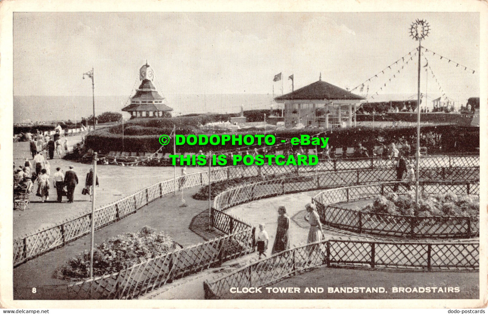 R549155 Broadstairs. Clock Tower And Bandstand - World