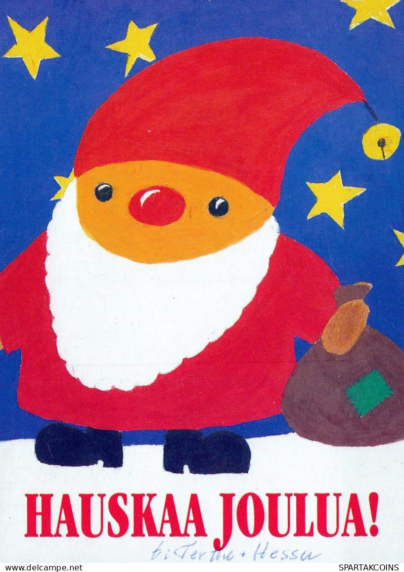 WEIHNACHTSMANN SANTA CLAUS Neujahr Weihnachten GNOME Vintage Ansichtskarte Postkarte CPSM #PAU500.A - Santa Claus