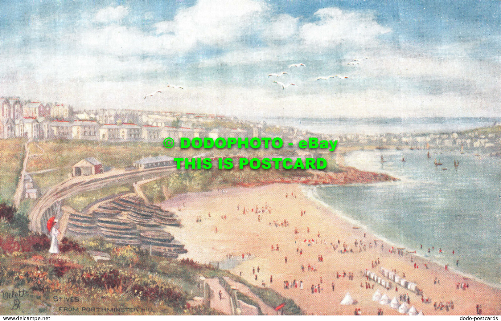 R548835 St. Ives. From Porthminster Hill. Tuck. Oilette. Postcard 7025 - World