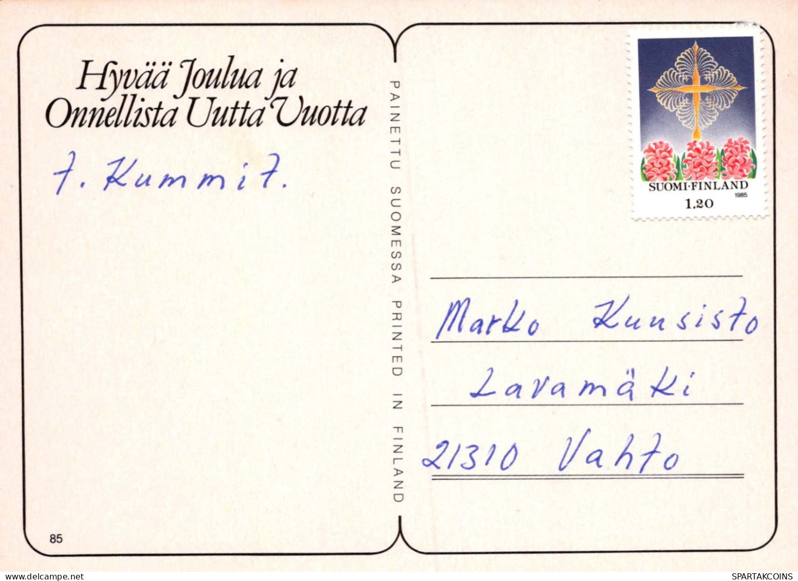 BABBO NATALE Buon Anno Natale GNOME Vintage Cartolina CPSM #PAU218.A - Santa Claus