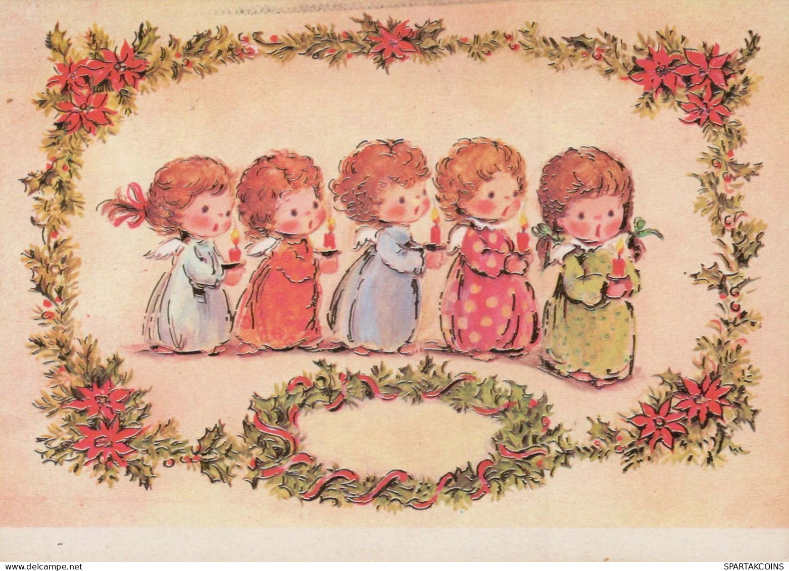 ANGEL Happy New Year Christmas Vintage Postcard CPSM #PAS754.A - Anges