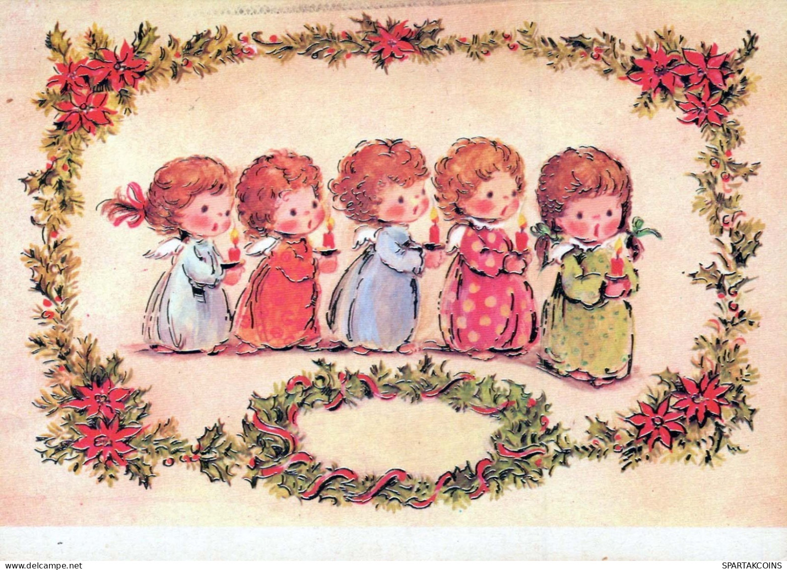 ANGEL Happy New Year Christmas Vintage Postcard CPSM #PAS754.A - Anges