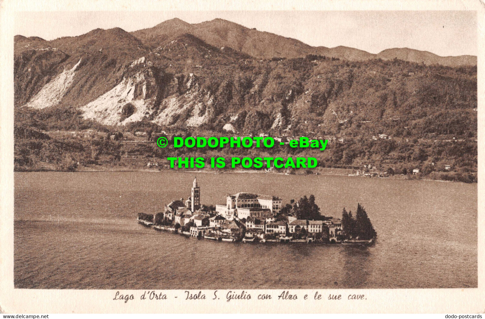 R548838 Lago D Orta. Isola S. Giulio Con Alzo E Le Sue Cave. A. Fantini - World