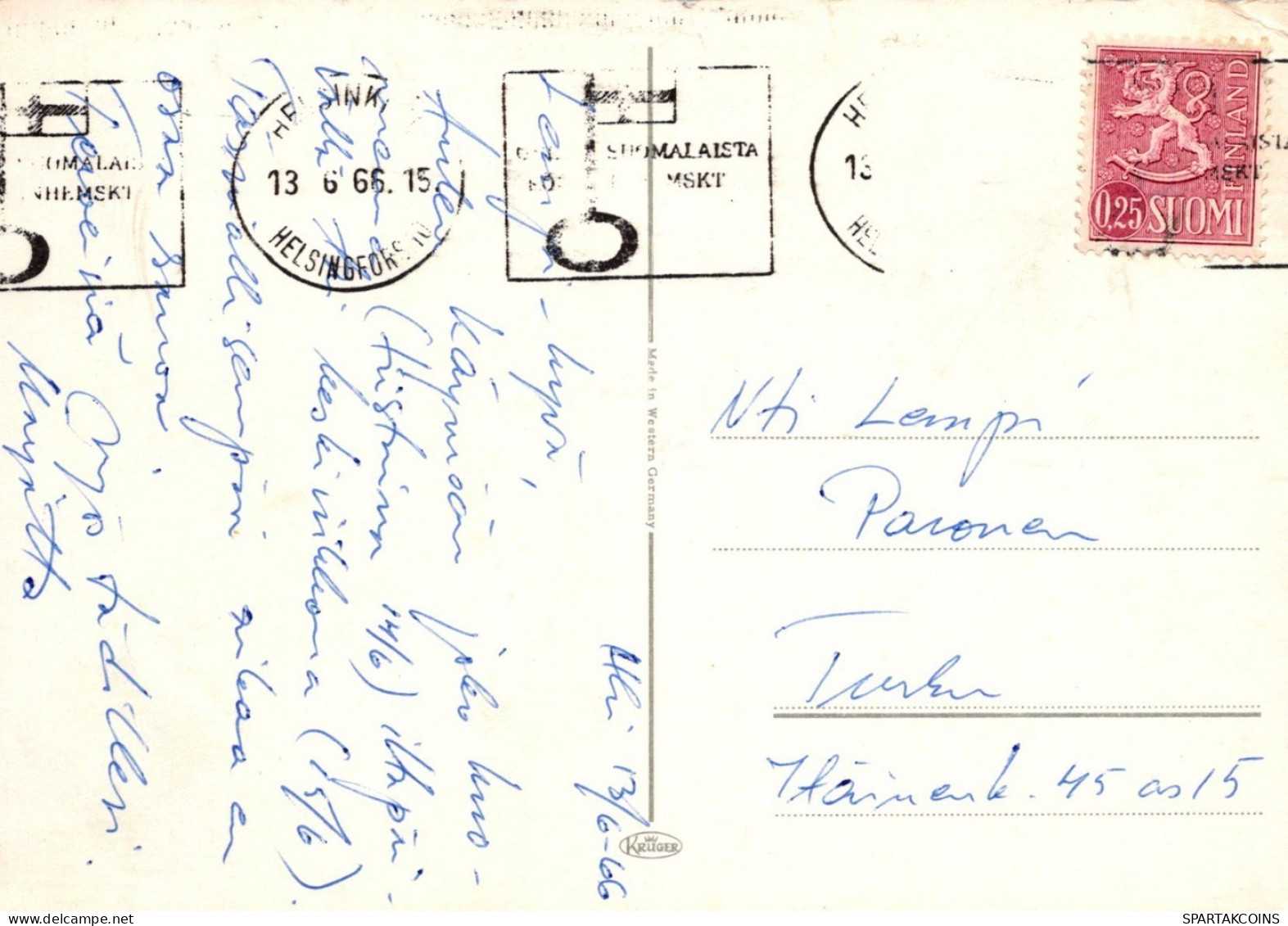 CHIEN Animaux Vintage Carte Postale CPSM #PAN745.A - Perros
