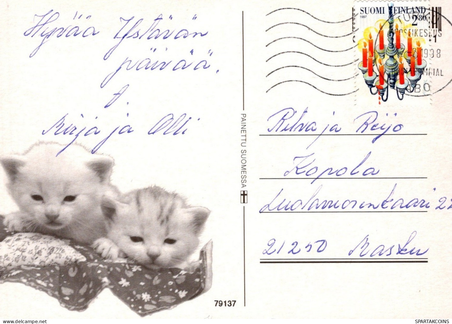 CHIEN Animaux Vintage Carte Postale CPSM #PAN670.A - Perros