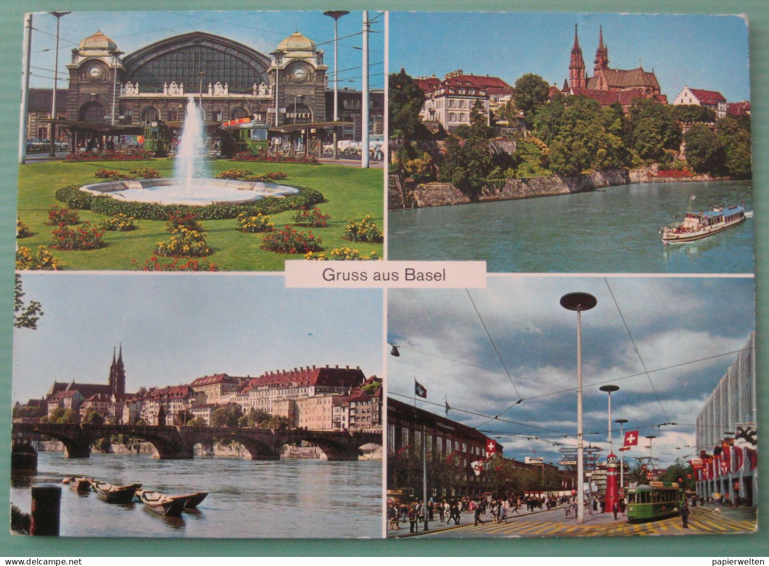 Basel - Mehrbildkarte "Gruss Aus Basel" / Strassenbahn, Tram - Bazel