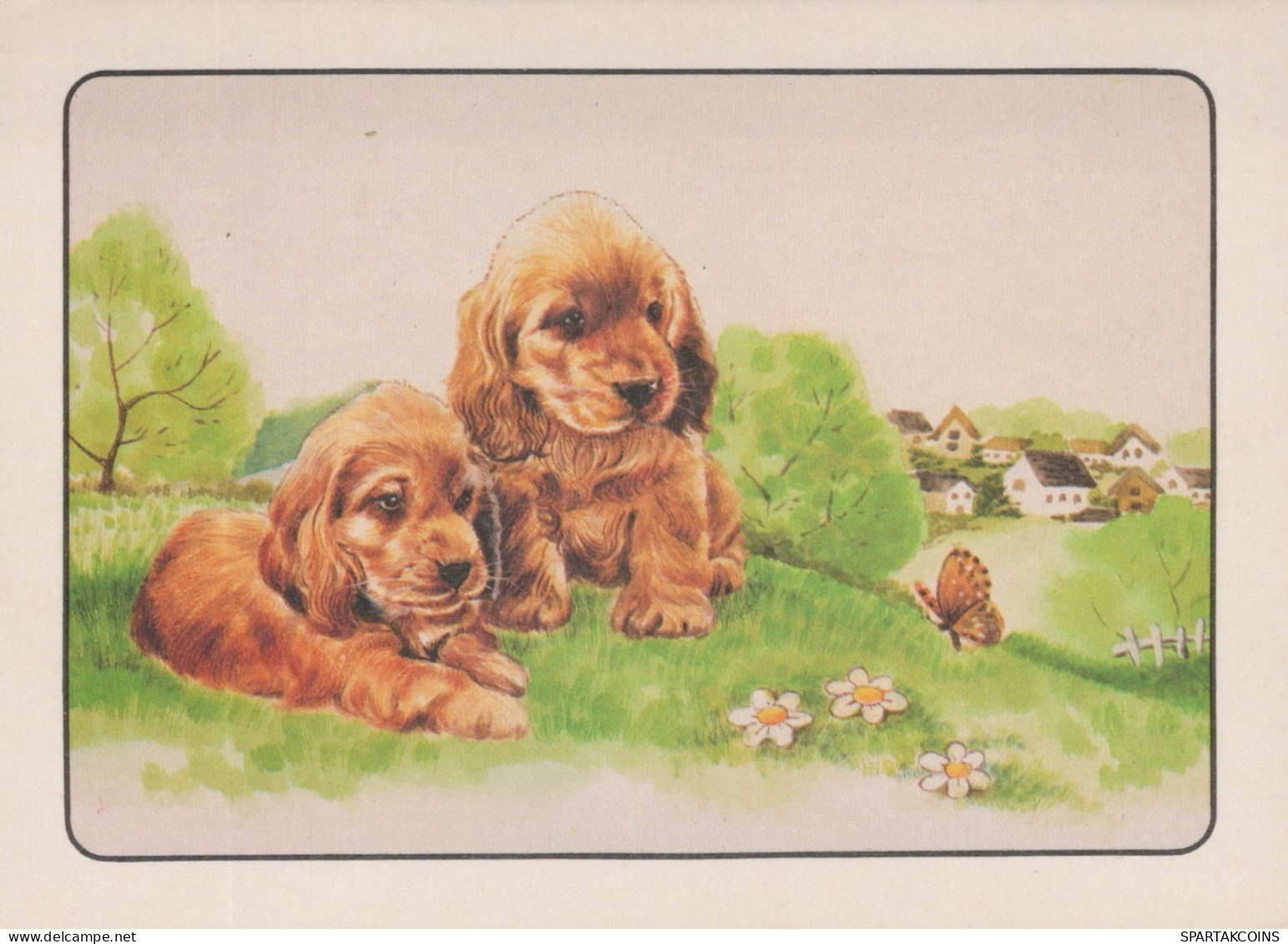 CANE Animale Vintage Cartolina CPSM #PAN544.A - Perros