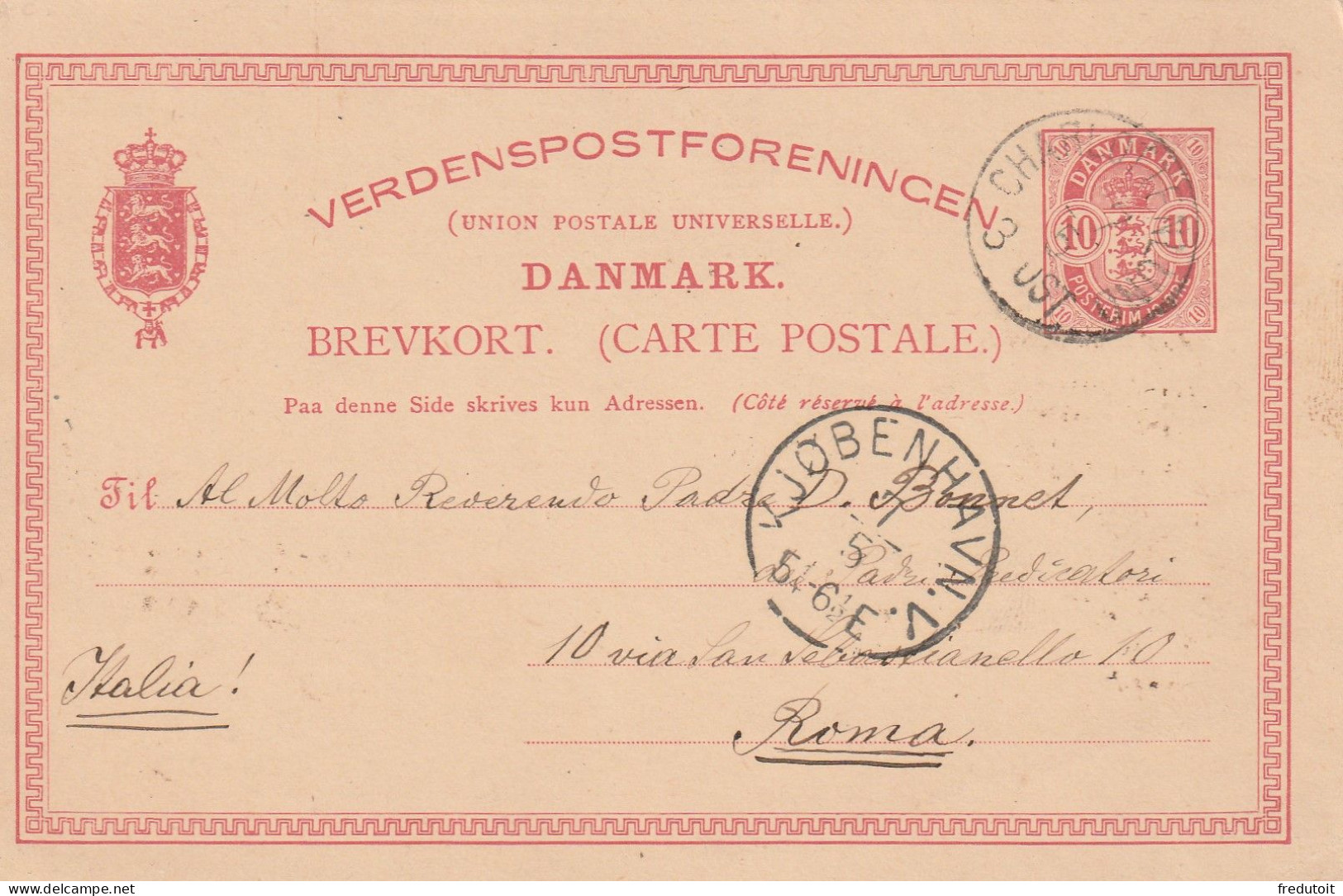 DANEMARK - Entiers Postaux - - Ganzsachen