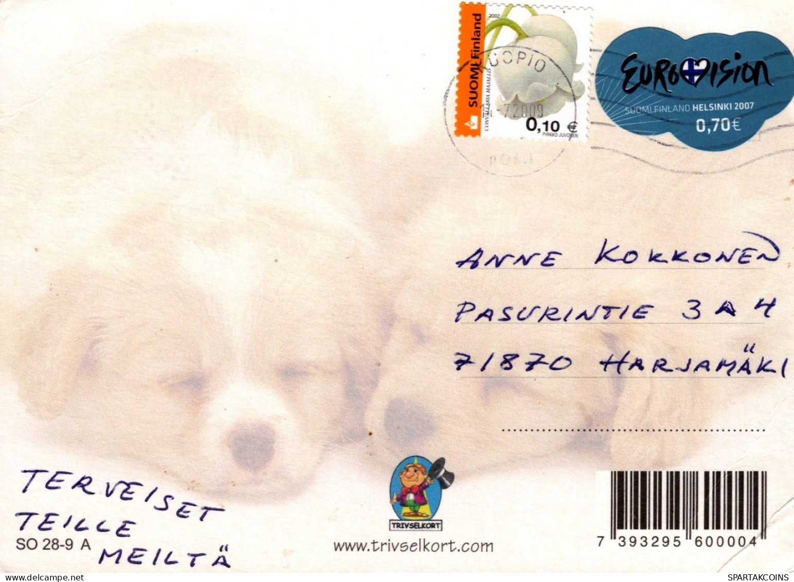 HUND Tier Vintage Ansichtskarte Postkarte CPSM #PAN441.A - Perros