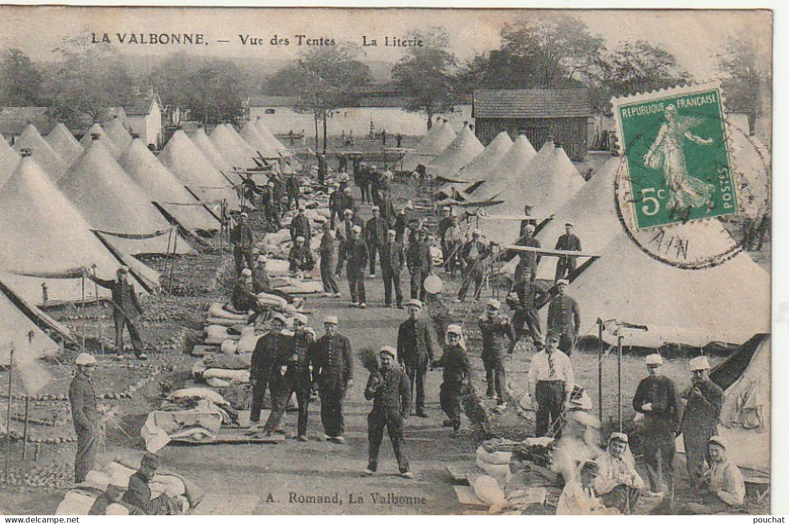 OP 1- (01) LA VALBONNE - VUE DES TENTES - LA LITERIE - 2 SCANS - Non Classés