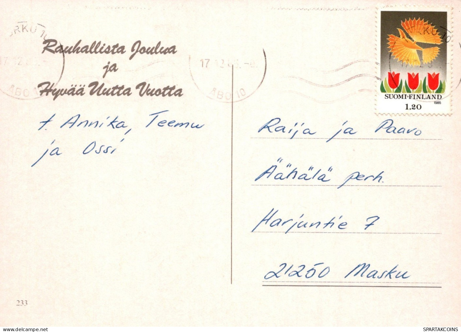 OISEAU Animaux Vintage Carte Postale CPSM #PAM969.A - Birds